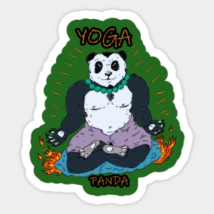 yoga panda Sticker